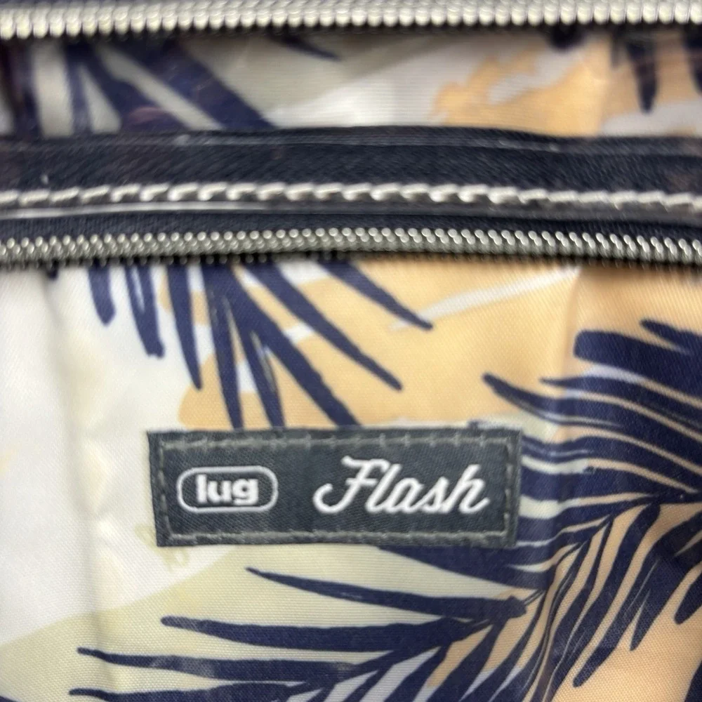 Lug Flash Cosmetic Case Dark Blue Travel Bag Clear‎ Pockets
